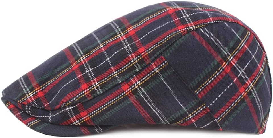 Quanhaigou Men's Cotton Flat Ivy Gatsby Newsboy Driving Hat Adjustable Irish Cabbie Ivy Driving Hunting Cap - Image 2