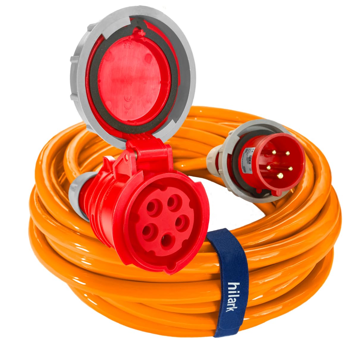 CEE IP44 - Prolunga elettrica in gomma (H07BQ-F 5g4 32A IP67, 45 metri)