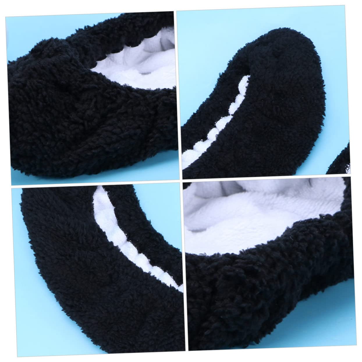 Protège-Lames de Patins à Glace 2 Paires en Polyester Noir