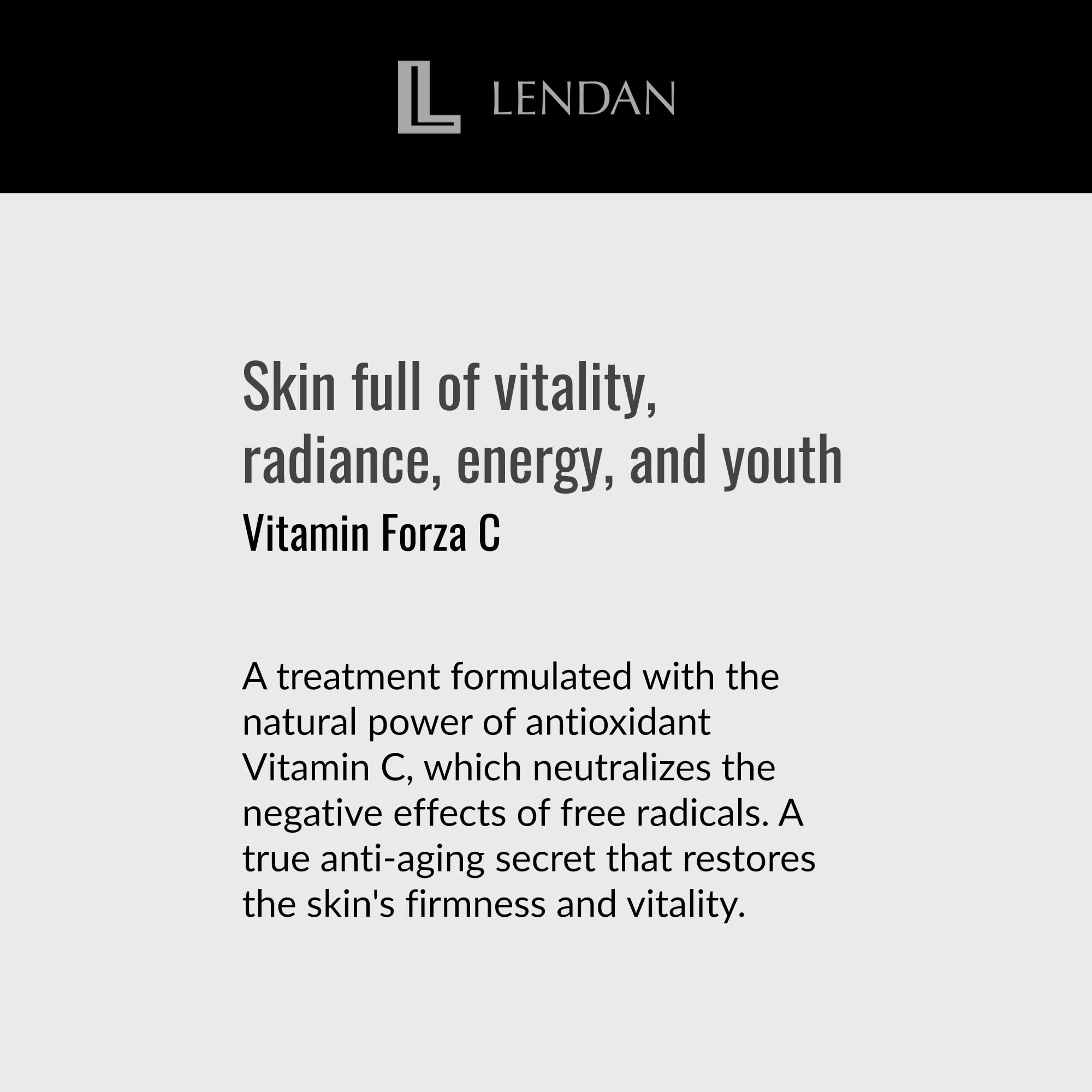LENDAN - Mascarilla Facial Revitalizante Vitamin Forza C - 200 ml - Acción Exfoliante e Hidratante - Favorece la Renovación Celular - Piel más Luminosa - Efecto Antiaging - con AHA y Aloe Vera