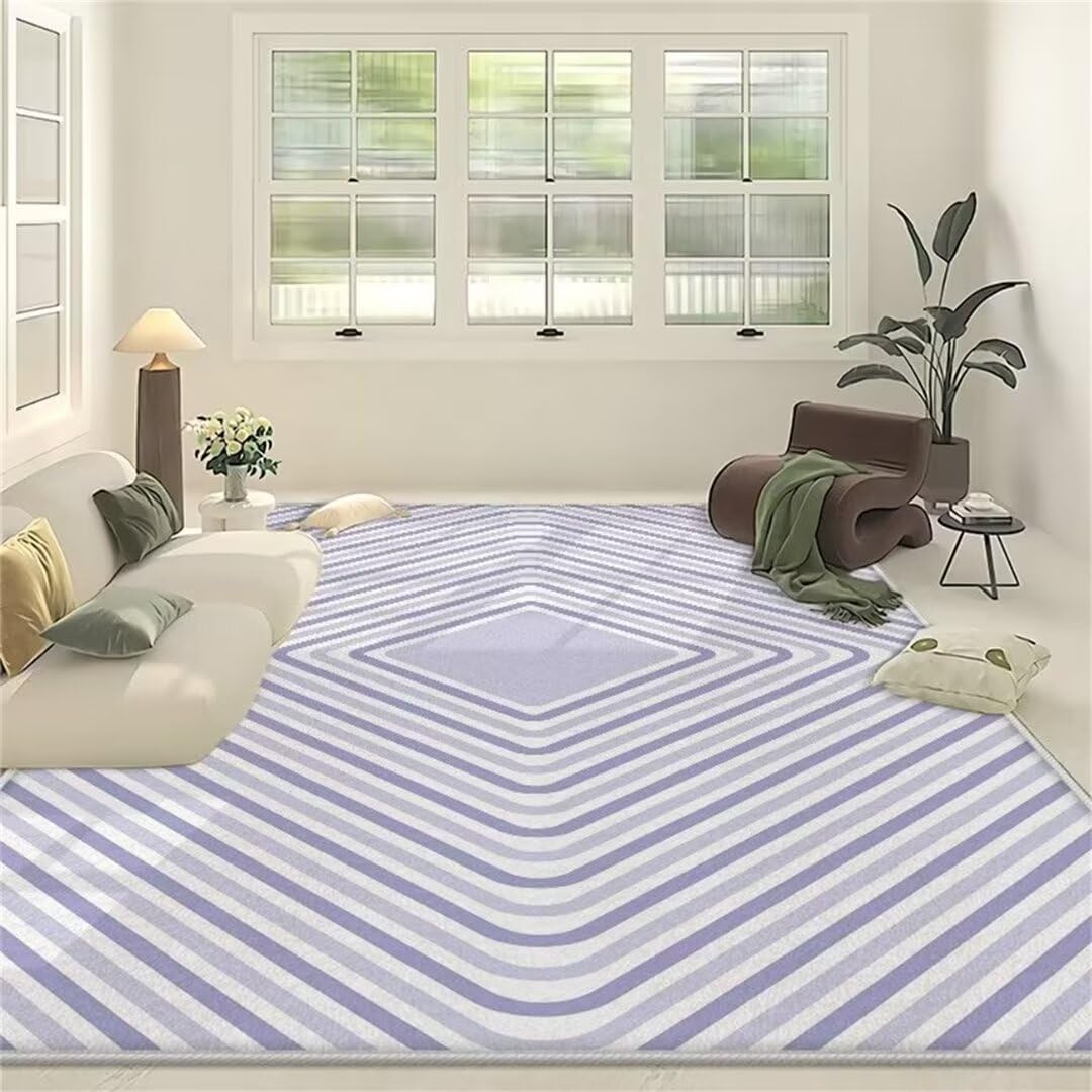 Tapis de salon lavable en machine gris pour créer un coin lecture confortable