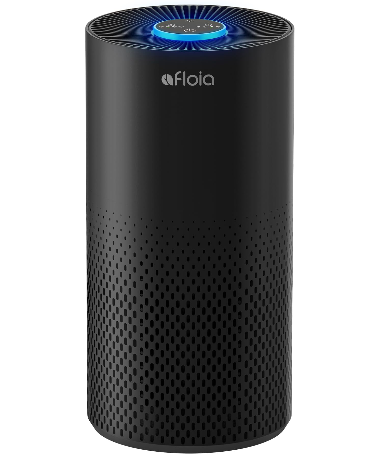 Afloia Air Purifiers for Home Large Room Up to 1076 Ft², 3-Stage Filter Air Purifiers for Bedroom 22 dB, Air Purifiers for Pets Dust Dander Mold Pollen Odor Smoke, Kilo Black, 7 Colors Light