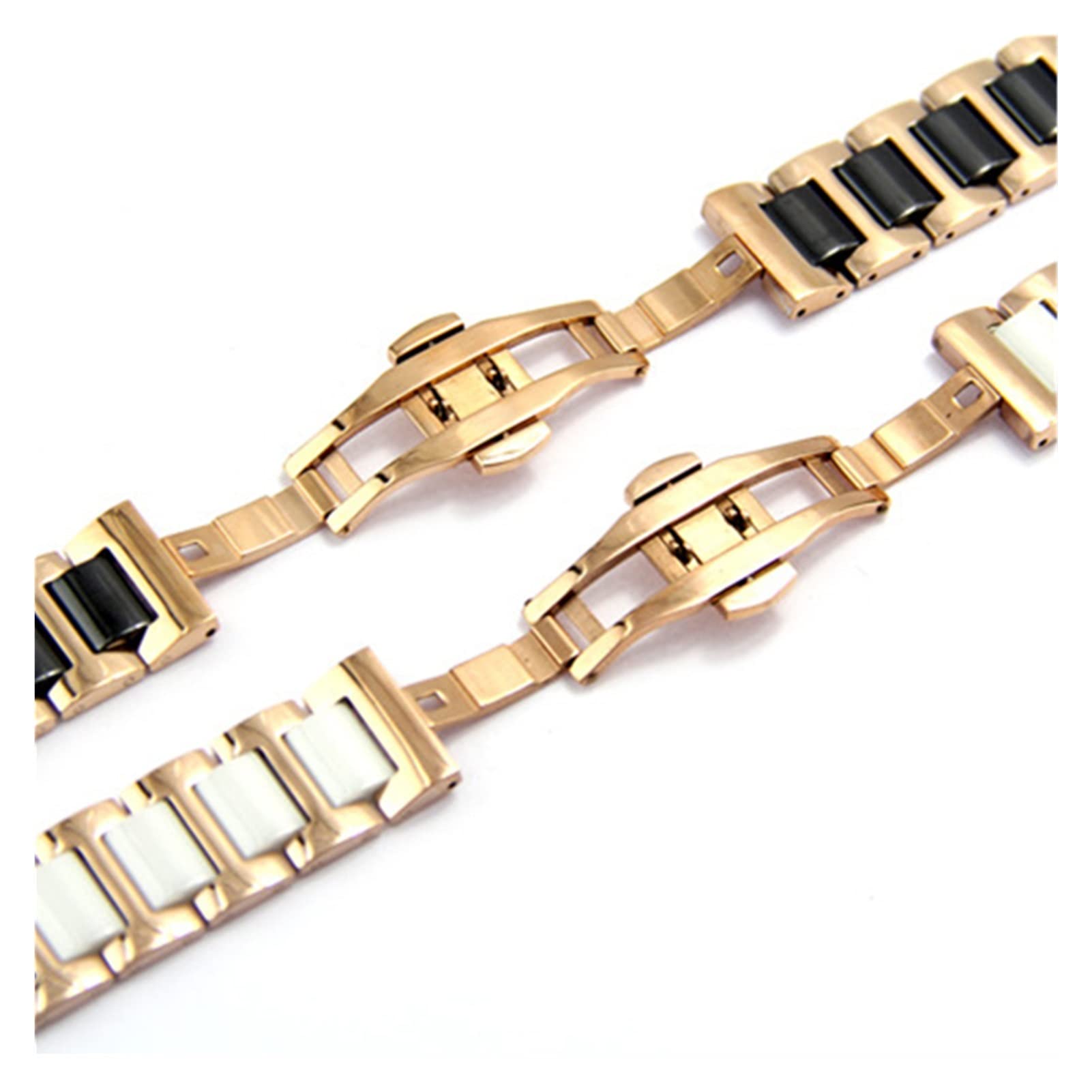 HMFang 12 14 16 18 18 22 mm Donne da uomo in ceramica ceramica cinturino morbido Riempimento liscio Multi-Design Watchband Acciaio inossidabile Bracciali comuni