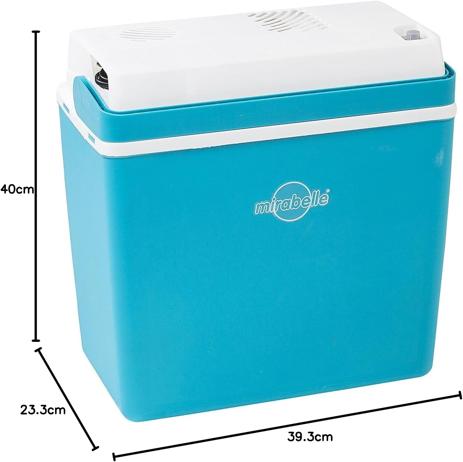 Mirabelle E24 Thermoelectric Cooler, Cool Box 12 V, 21 Litre Aquamarine