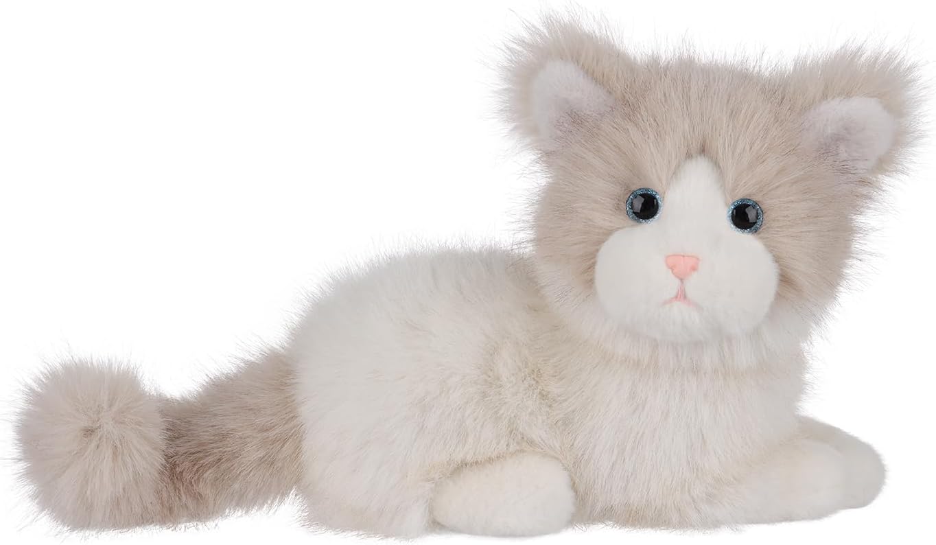 Apricot Lamb Toys Plush Bell Ragdoll Cat Kitten Stuffed Animal Soft Cuddly Perfect for Kids 8.7 Inches