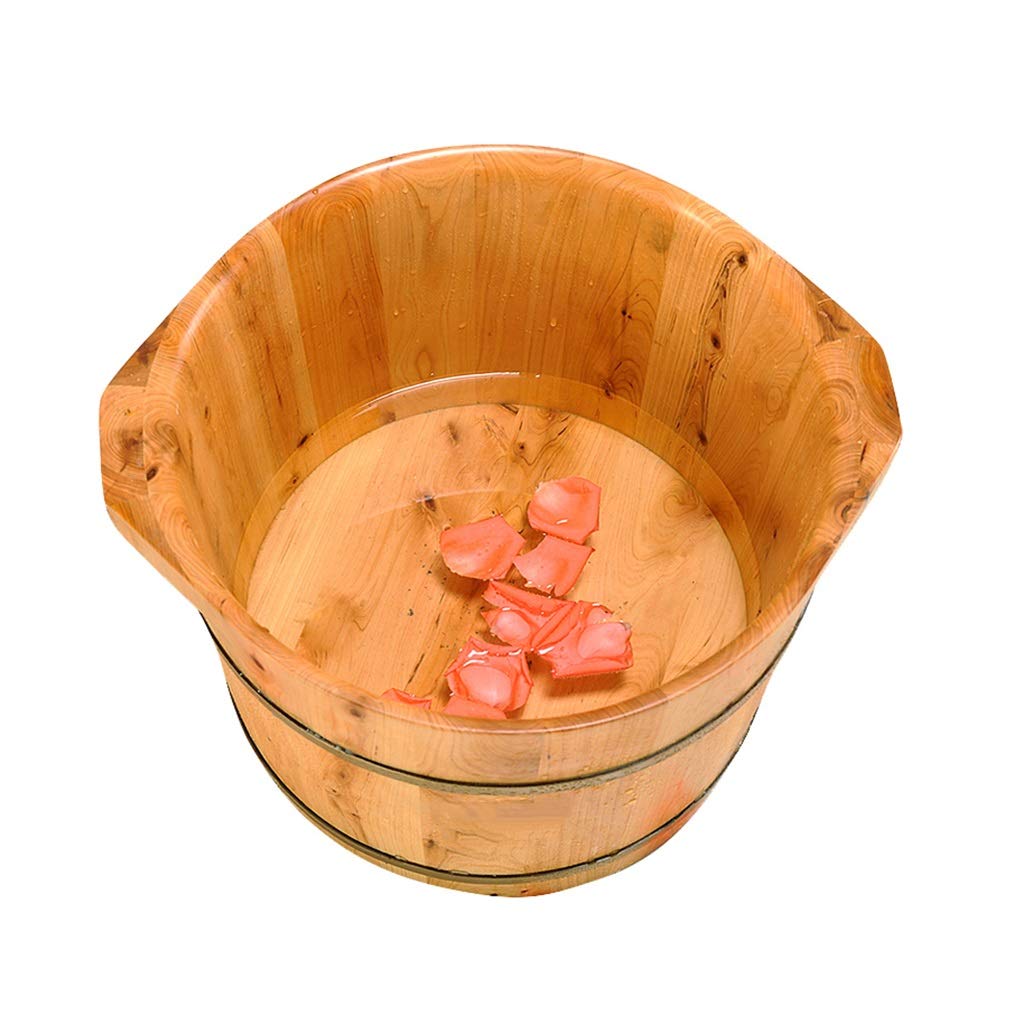 Vaschetta per i Piedi, Secchio per Vasca per pediluvio, Massaggio, Spa, Sauna, Ammollo, Pediluvio Secchio in Legno Spa per Piedi Lavabo per Uso Domestico Pratico Comfortable Anniversary