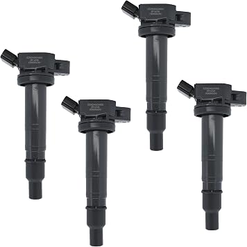 UF495 Ignition Coil Pack Compatible with 2003-2010 Toyota 4Runner Camry Corolla FJ Cruiser Matrix Solara Tacoma Tundra, 2008-2015 Scion xB, 2.4L 2.7L L4 4.0L V6 Replace# 9091902260 Set of 4