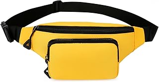 Bolsa de pecho de moda para mujer y hombre, práctica riñonera, riñonera para viajes, ciclismo, fitness, Color amarillo