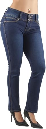 Colombian Design Mid Waist, Butt Lift, Boot Leg Jeans