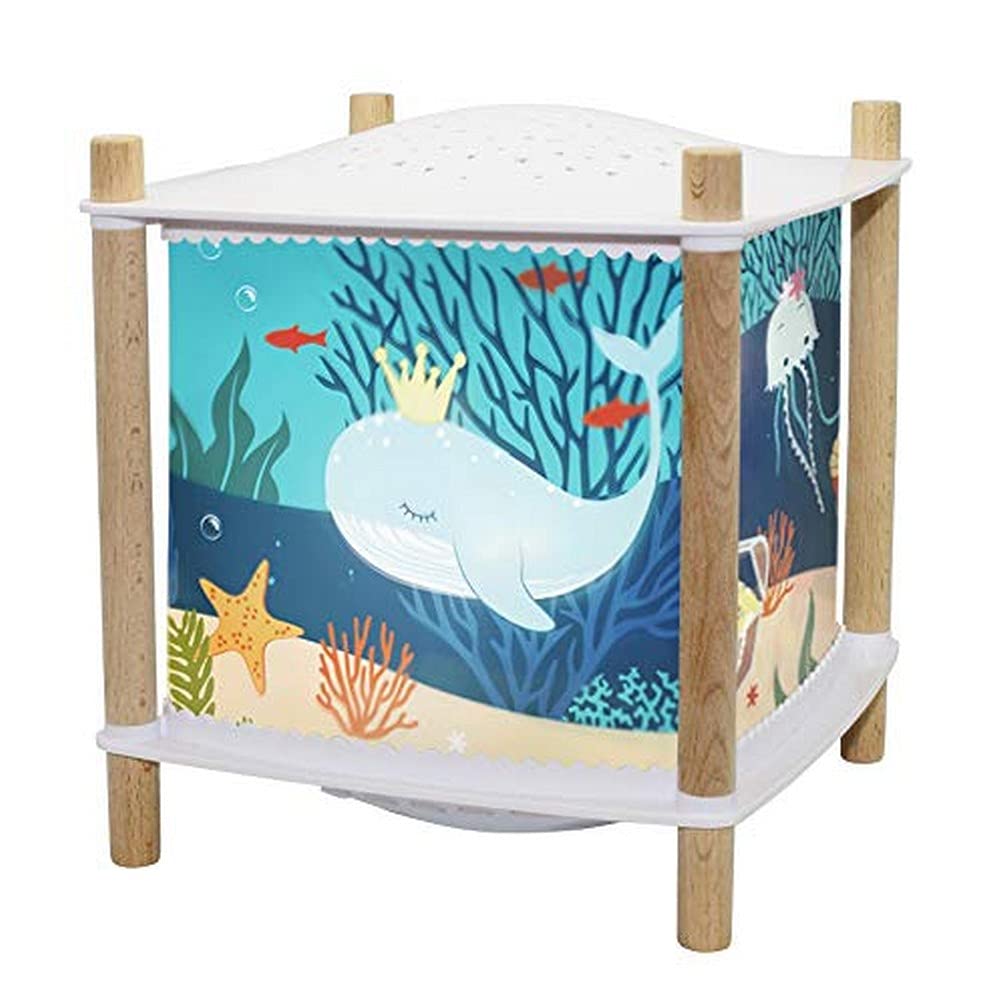 Trousselier - Océan - Veilleuse Bébé Musicale et Lumineuse et Enfant - Lanterne ReVOLUTION 2.0 - Cadeau Naissance Veilleuse Rechargeable USB - Projecteur Ciel Etoilé - Detecteur de Pleurs