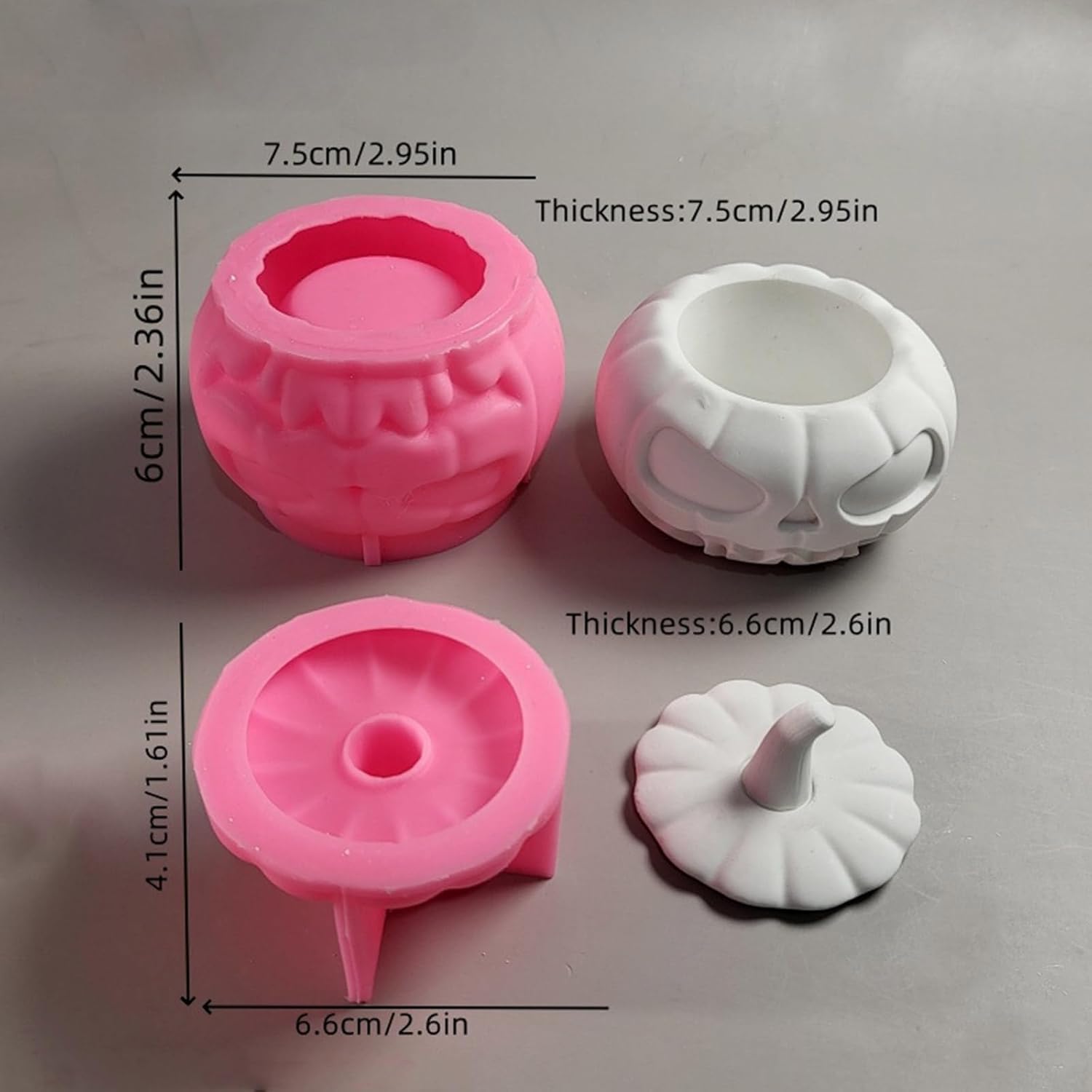 OUTLET】オブジェ インテリア 置物 Tokinone PB.ファブリックパンプキン ホワイト φ11 x H9.6cm 057461 ハロウィーン パンプキン 樹脂 ジャー型 蓋ホルダー付き 型 ホルダー カップ ジュエリーケース 収納ジャー