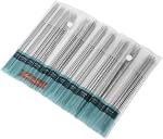 Kit de tricot, 55pcs Aiguille à tricoter à double pointe en acier inoxydable Tiges à tisser Set pour les amateurs de couture Débutants