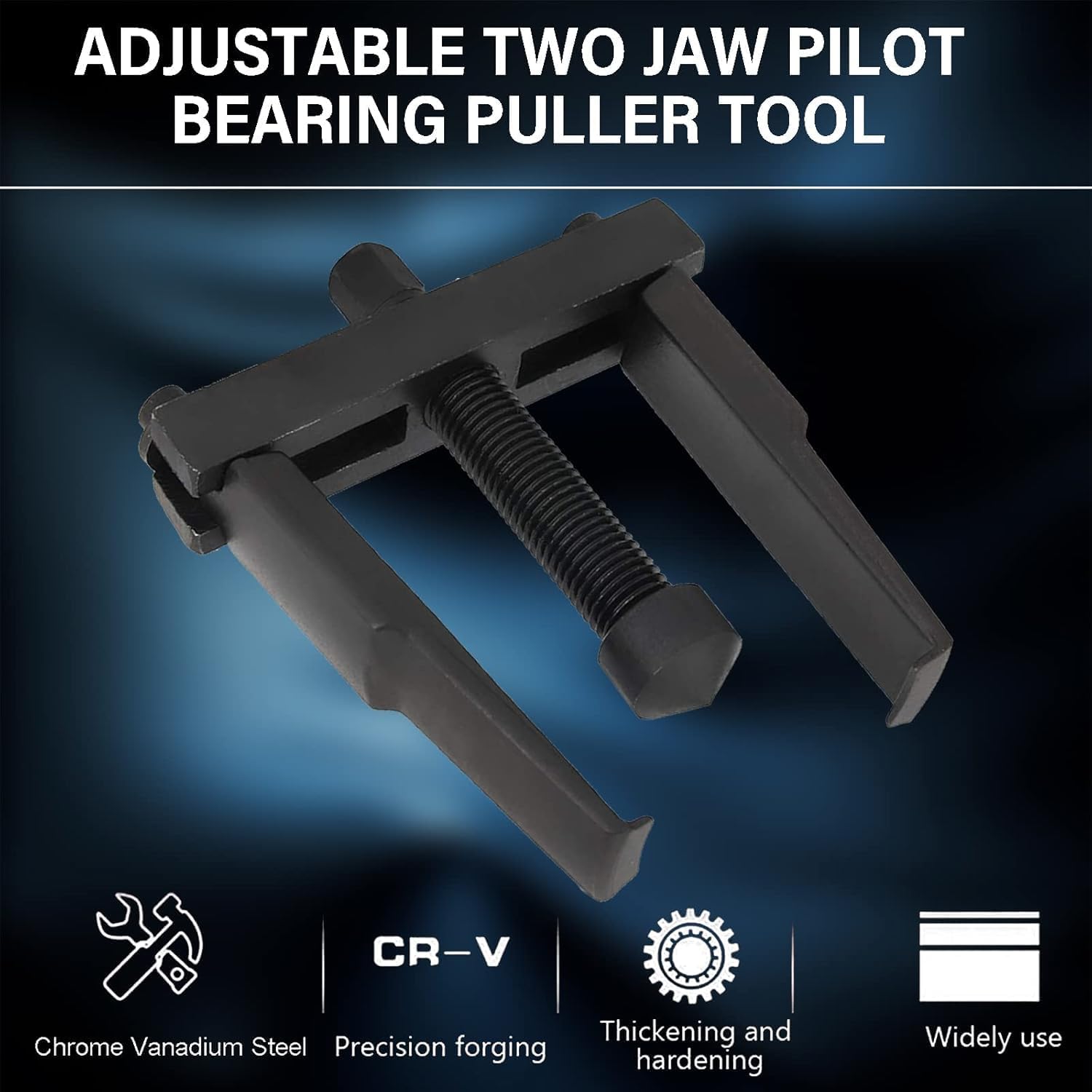 2 jaw Bearing Puller, Adjustable Two Jaw Puller Tool for Removal Small Bearing or Gears, Pulley, and Flywheel 30mm - 90mm