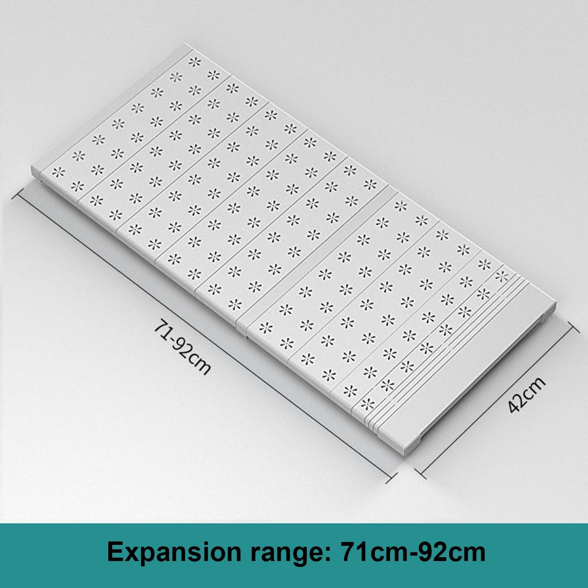 Barra extensible de metal para armario, estante para armario, organizador de armario sin perforación, divisor ajustable para cocina, baño, dormitorio