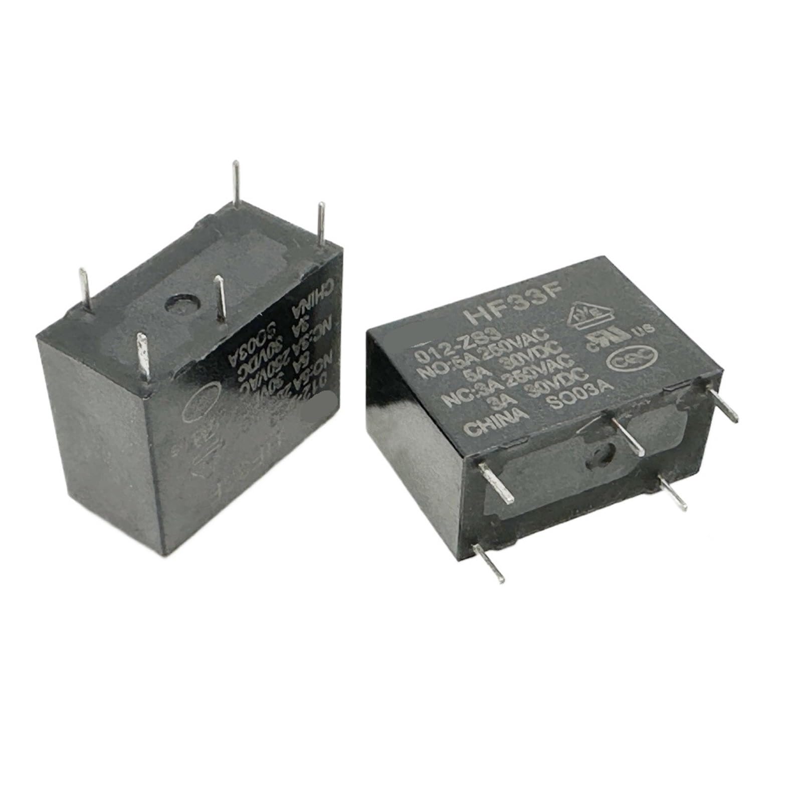 YZWRWRMKTB 1pc HF33F 012-ZS3 12VDC (33FC-5V/12V/24V-5A) Relay 5pins