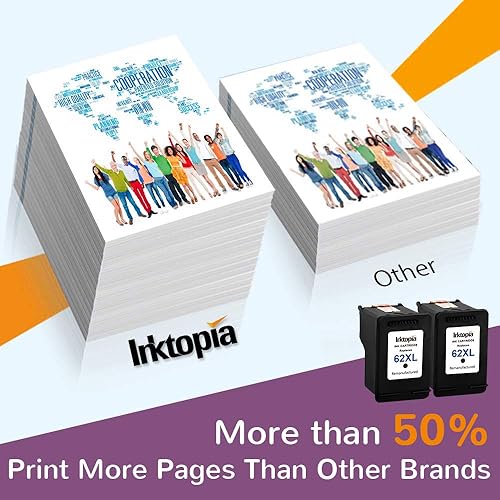 Miniatura 6 de Inktopia Repuesto remanufacturado para HP 62XL 62 XL Cartucho de tinta (C2P05AN) para HP Envy 7640 5660 5540 5640 7645 5549 OfficeJet 5745 5740 5741