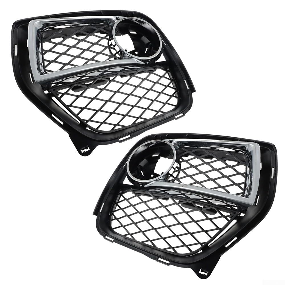 Frontschürze Nebelrahmen Set für für bmw X6 für e71 2012-2014(Right) | Direkter Ersatz, OEM 51117312605/06, passgenaue Montage, schwarzes Finish, Frontansicht Upgrade