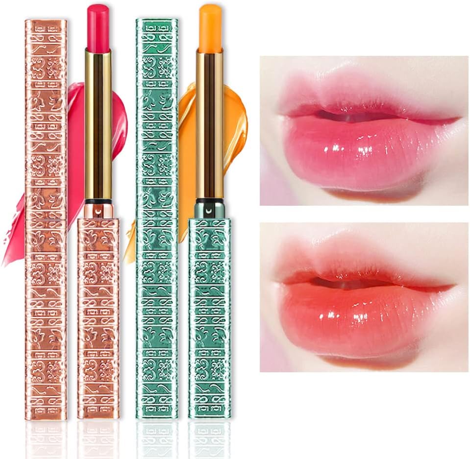BINGBRUSH Color Changing Lip Balm, Moisturizing, 2 Pcs