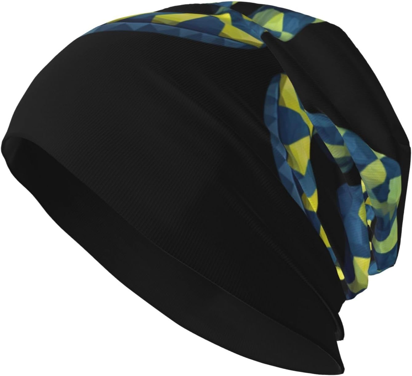 The Lingering Flower Snake Pattern Adult Knitted hat Suitable for Both Men and Women, no Brim Cap Warm All Season Black