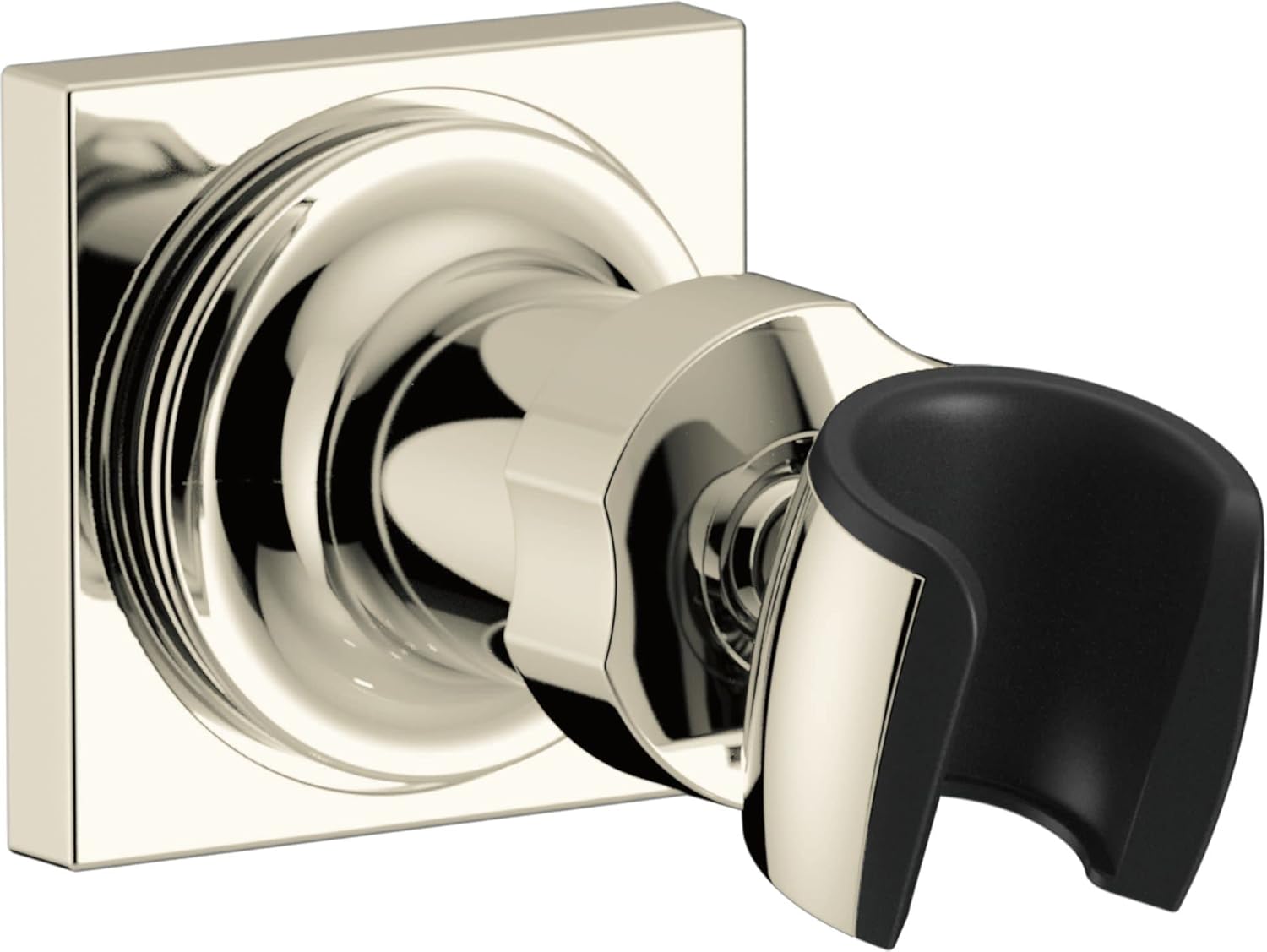Delta U4010-PK Square Adjustable Wall Mounted Hand Shower Holder - Lumicoat Polished Nickel