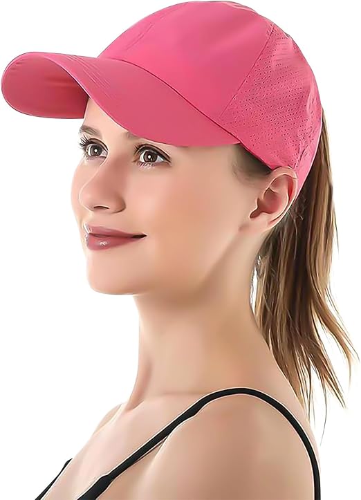 Casquette Baseball Femme Séchage Rapide – Respirante, Trou D'Aération, Queue De Cheval, Sport & Quotidien