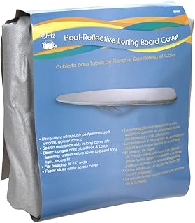 Dritz Clothing Care 82453 Heat Reflective Ironing Board Cover, 54 x 15-Inch,Silver