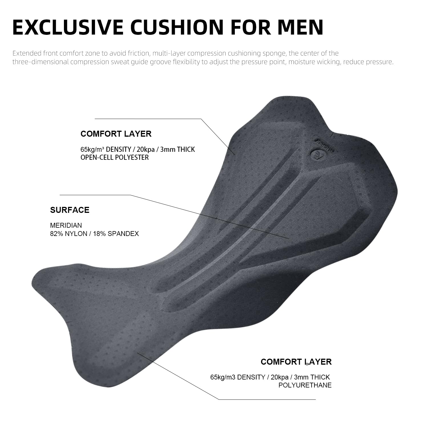 NUCKILY Pantaloncini da ciclismo da competizione da uomo, pantaloncini da ciclismo imbottiti 4D con tasche Pro Race Bike Shorts