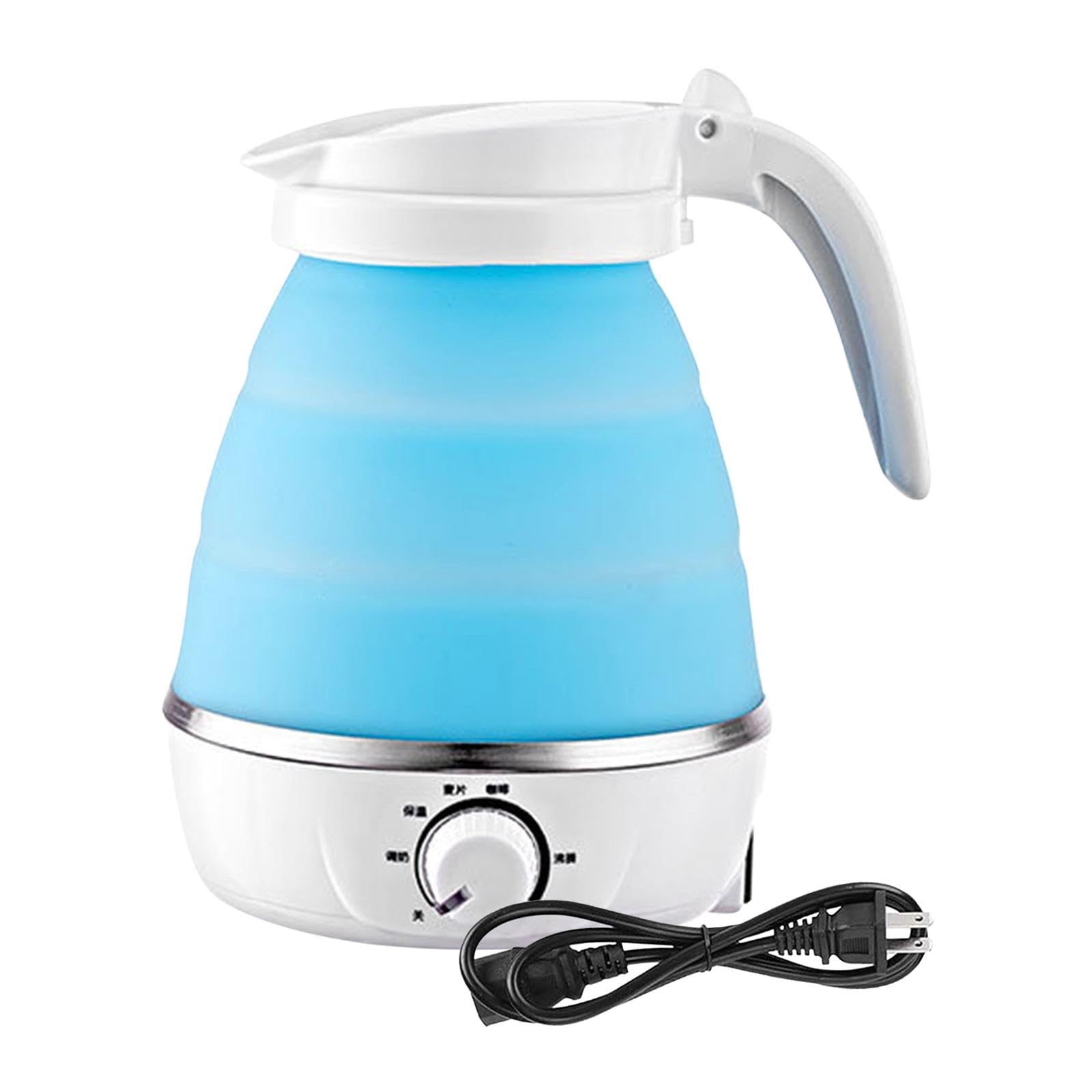 Travel Folding Electric Kettle Fast Boiling Auto Shut O | Travel Folding Electric Kettle Fast Boiling Auto Shut Off Small Water Boiler Blue 304 Stainless Steel Silicone-image-37