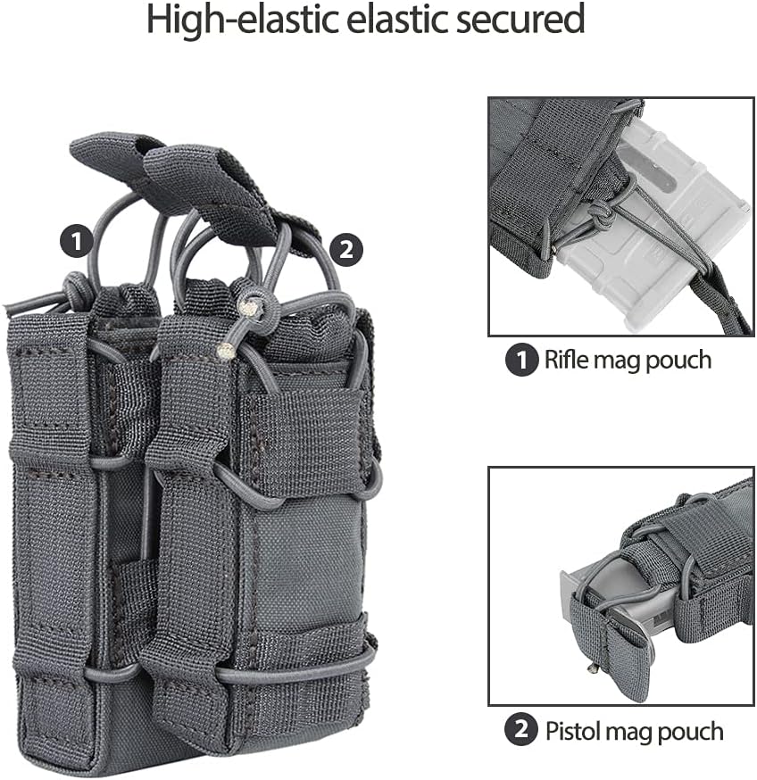 EXCELLENT ELITE SPANKER Open Top M4 M14 M16 AR15 Mag Pouch and Single Pistol Mag Pouch Flashlight Holder Magazine