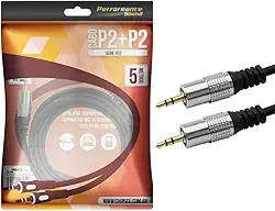 PIX Cabo P2 Fitz - P2 + P2 Estéreo Plug Metal - 5M