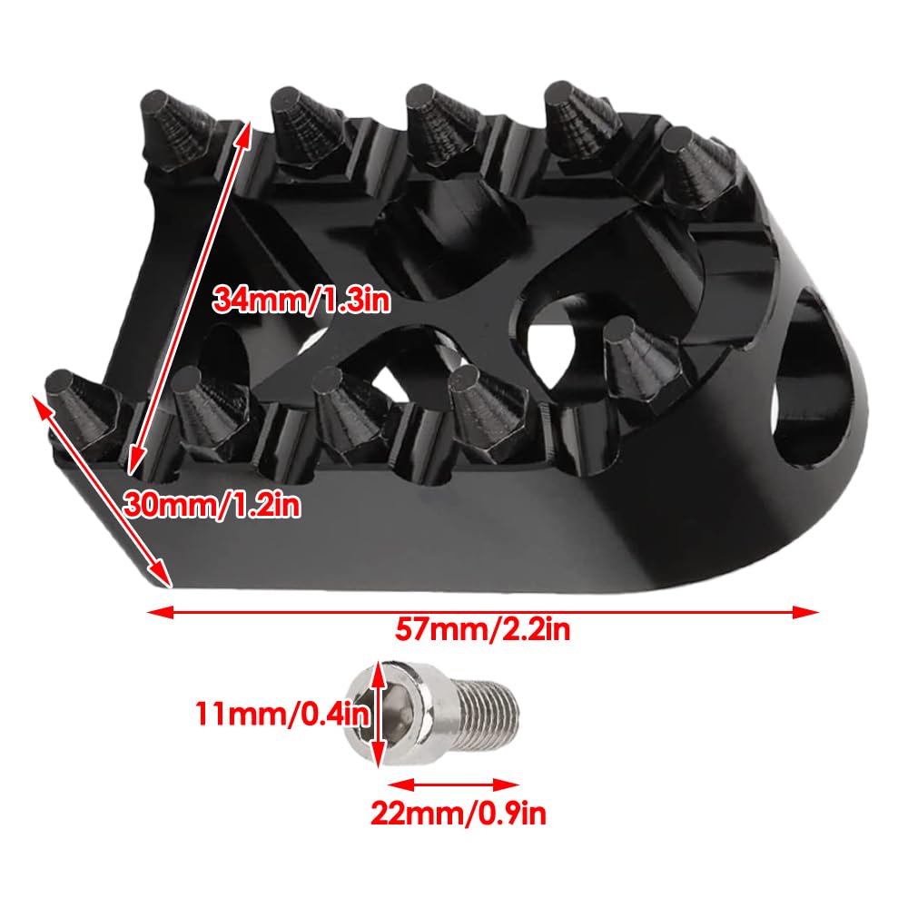 Baceyong Pedane per leva del cambio per moto, pioli del cambio per moto, antiscivolo, compatibili con Ha-rley Touring Dyna Sportster