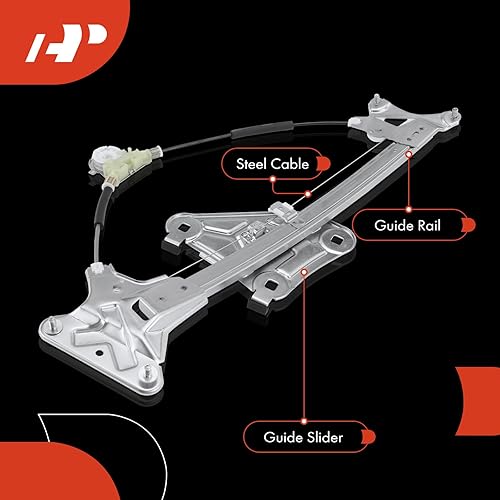 Miniatura 5 de A-Premium Regulador eléctrico de ventana sin motor compatible con Hyundai Tiburon 2003-2008, lado delantero derecho del pasajero, reemplazo #