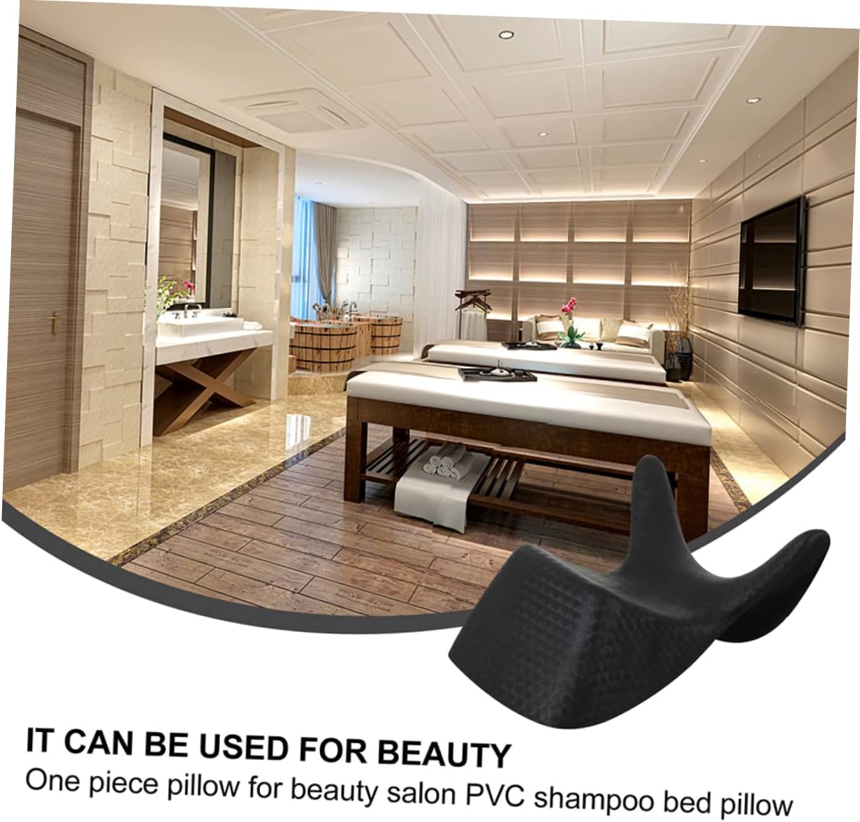 Shampoo Bowl Pillow PVC Conjoined Design Salon Hair Washing Support