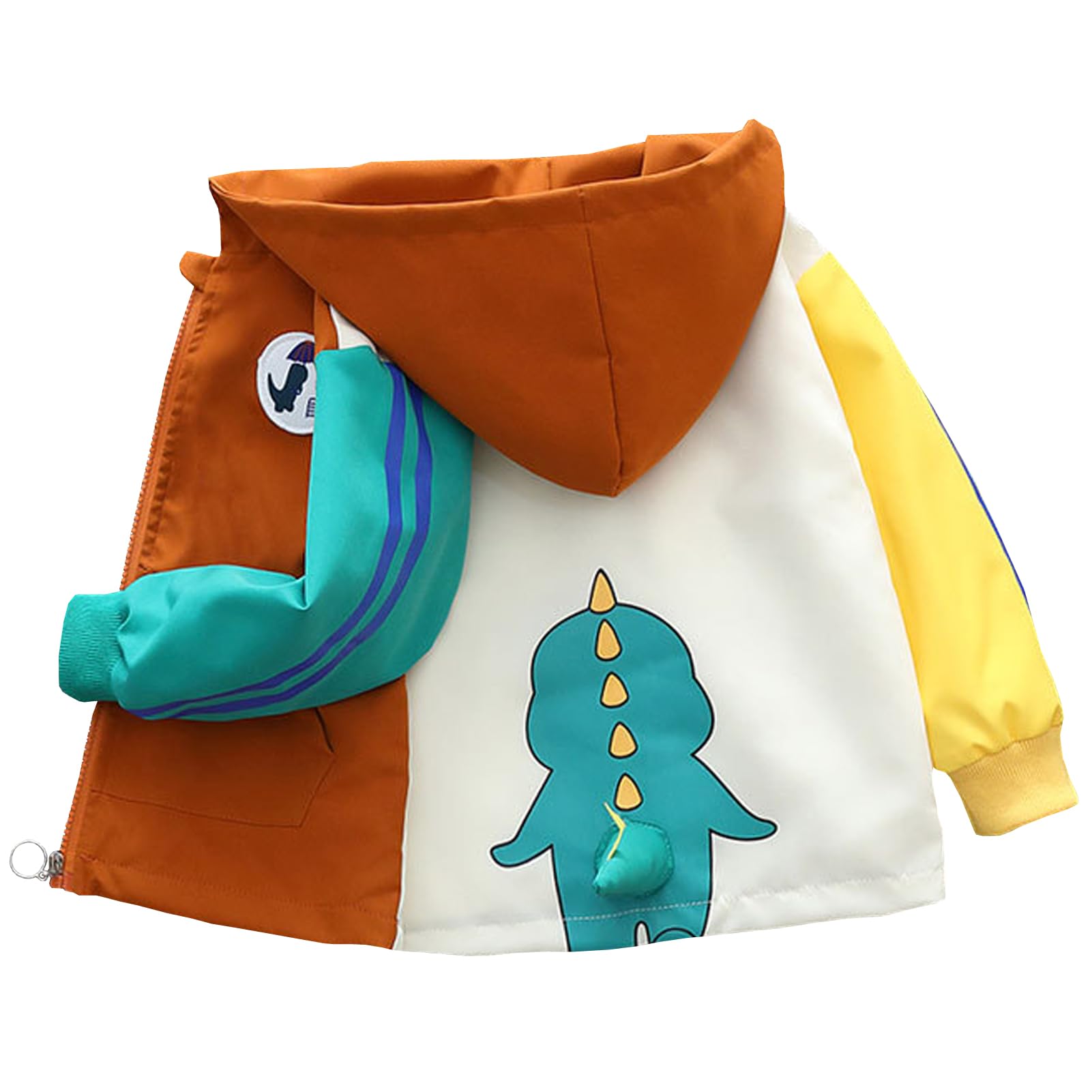 Manteau Enfant Garçon Veste Mi-saison à Capuche Coupe-vent Blouson Trench-coat Respirant pour Printemps Automne