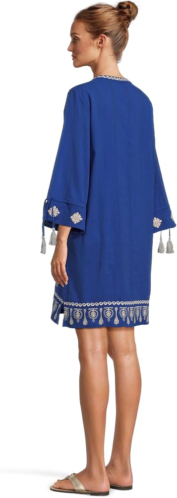 johnny was flare sleeve tunic dress Johnny Was Plus Plus Size Jungle Tunic Coverup Dress