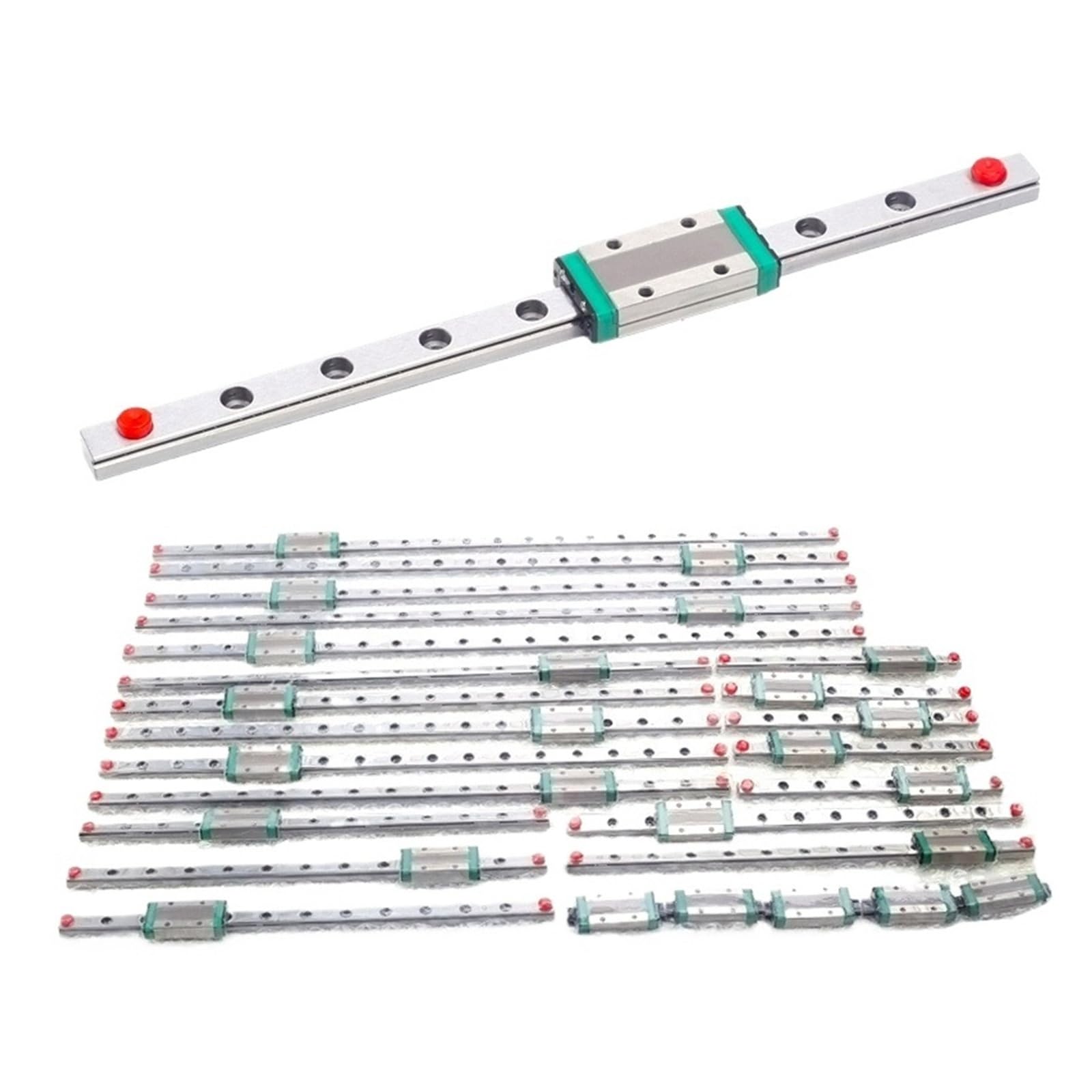 Rail de guidage linéaire miniature MGN9 en acier haute précision de 550mm