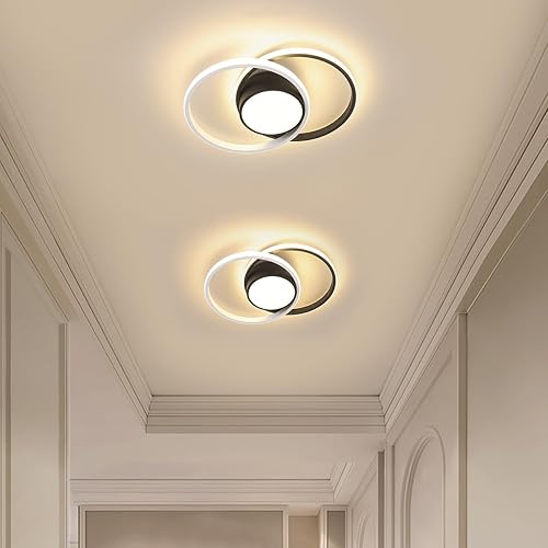 Miniatura 9 de AUA Lámpara de techo moderna, lámpara LED de montaje empotrado de 39 W, 15.7 pulgadas, 3000 K, redonda cerca de techo, para dormitorio, pasillo,