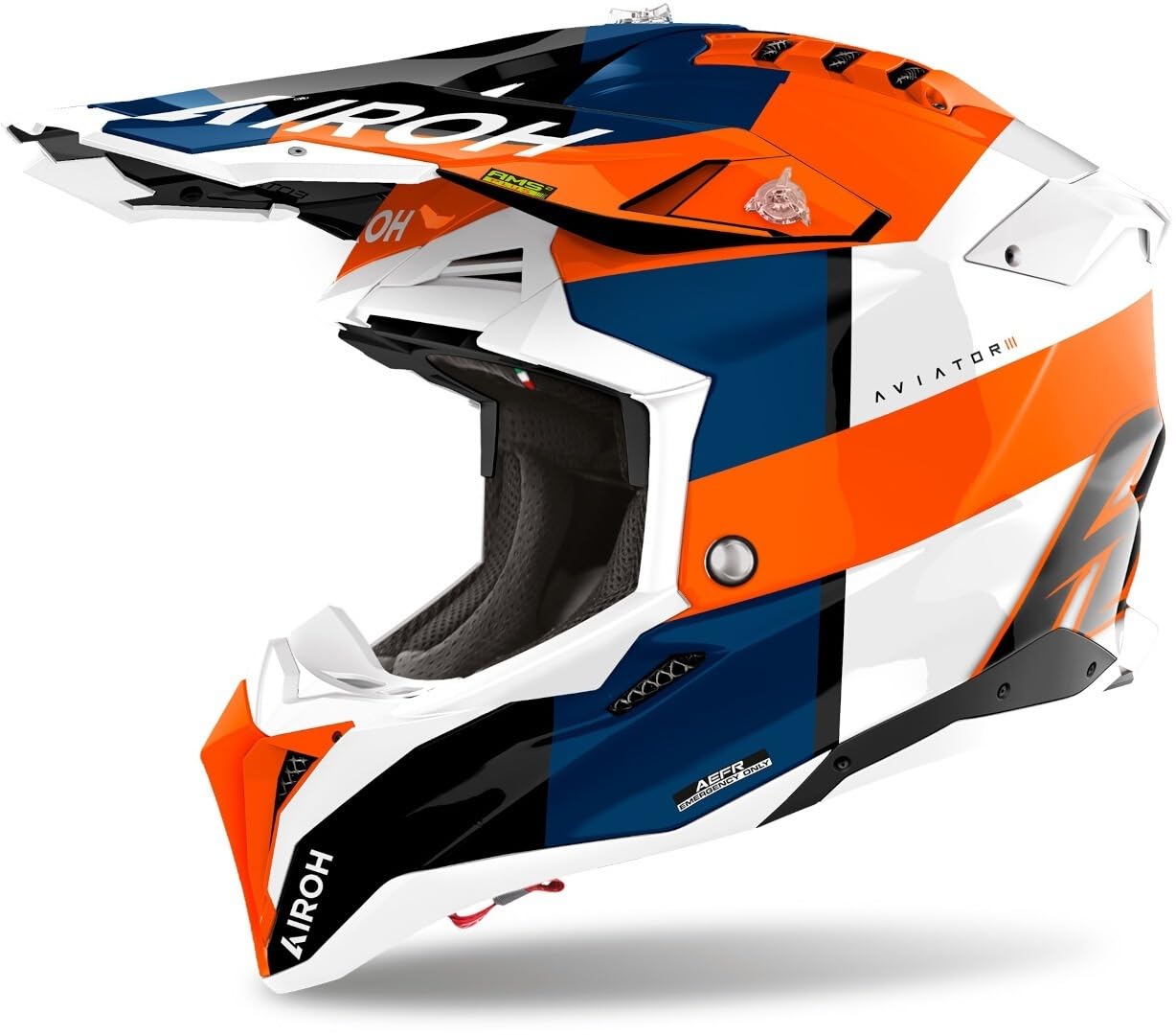 AIROH Aviator 3 Monarch Orange Gloss XL