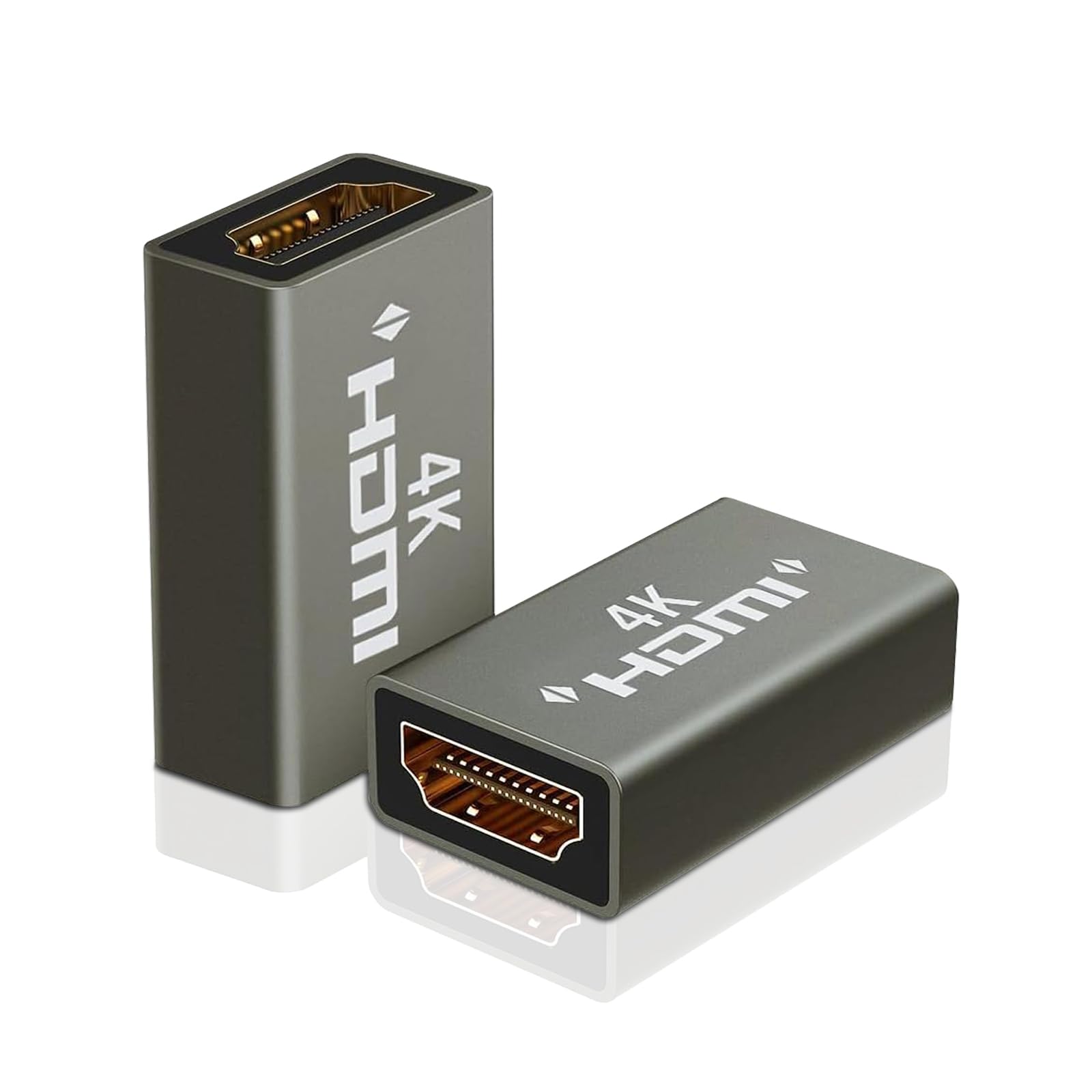 Gold Plated HDMI Coupler - 4K HDMI Extender for TVs, Blu-Ray, Monitor, Projector, Gaming Consoles & Home Cinema - UHD, 3D, HDR, HDCP, Ethernet