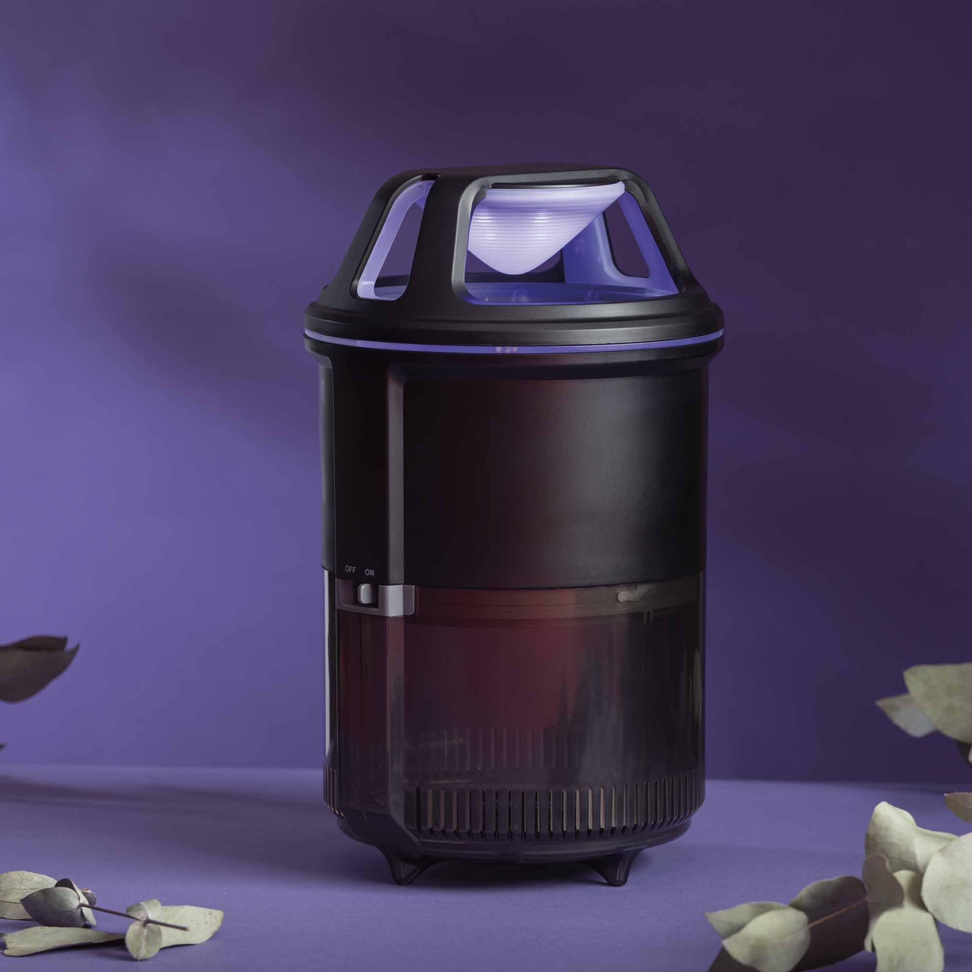 JATA MOST2540 - Antimosquitos Eléctrico Interior USB Tipo C, Trampa Mosquitos con Luz UV y Ventilador de Succión, Silencioso, Bandeja Extraíble, 50 m²