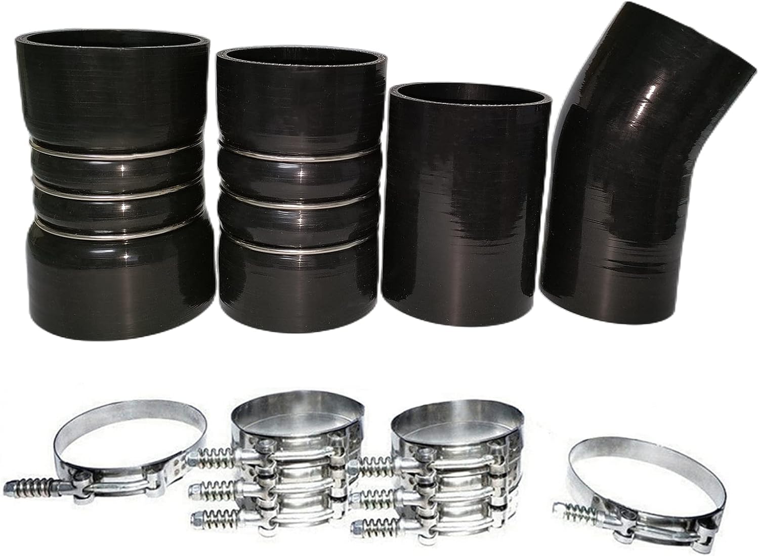 Turbo Intercooler Boots Clamps Kit for Ford F250 F350 2003
