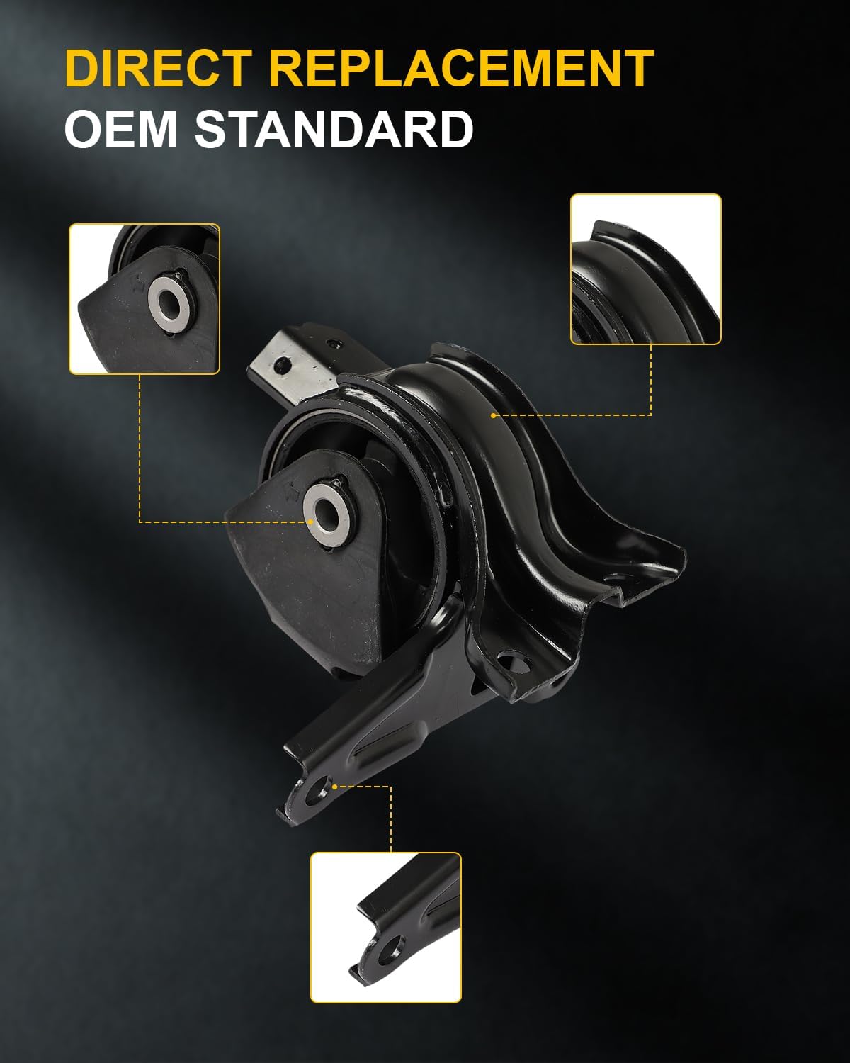 OCPTY 4PCS Engine Motor Mount and Transmission Mount Set Compatible for Hyundai Sonata 2006 2007 2008 L4 2.4L # 218103K850 219103L060