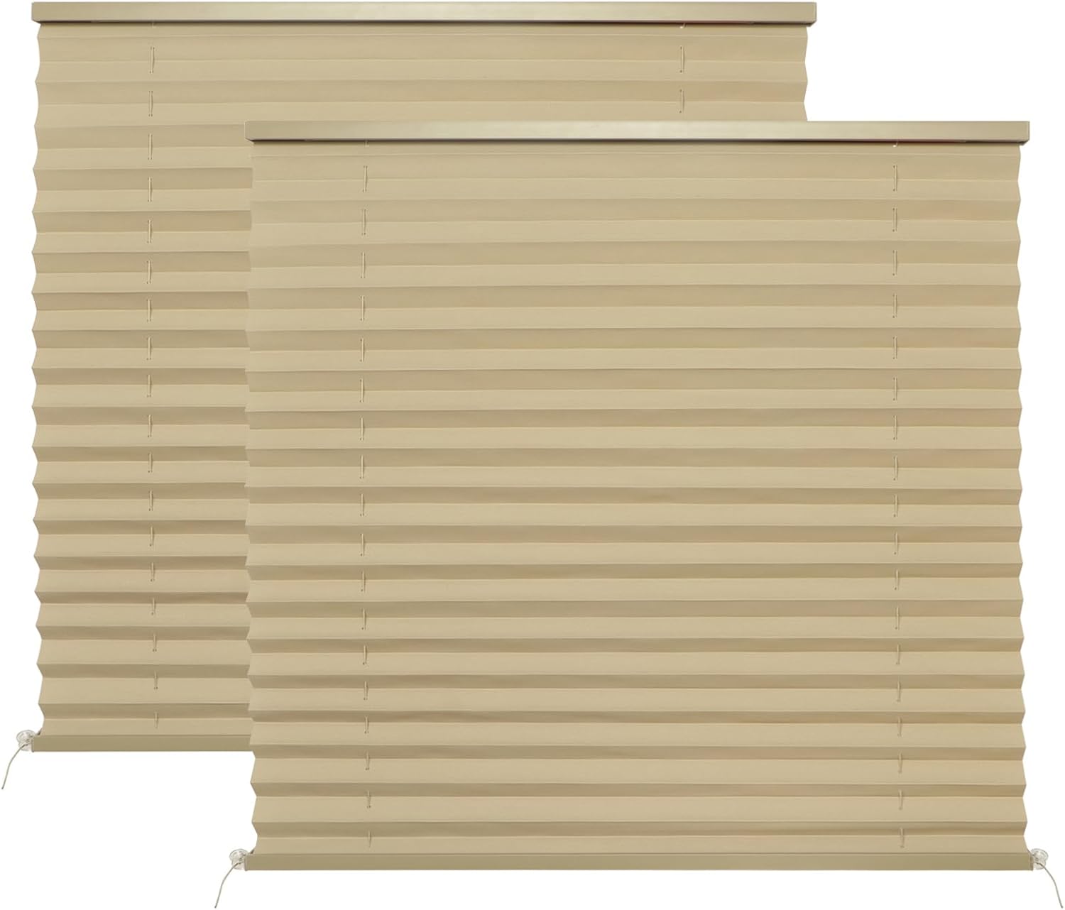NOVINO RV Blinds Pleated Shades, RV Blinds Shade 26" W x 24" L, RV Window Shade Shutters for RV Camper Travel Trailers-2 Pack