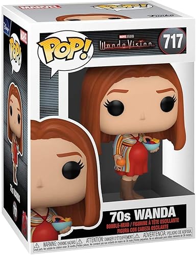 Miniatura 3 de Funko Wanda 70's Pop #717 Pop TV: Figura de vinilo Wanda Vision (con protector EcoTek para proteger la caja de exhibición)