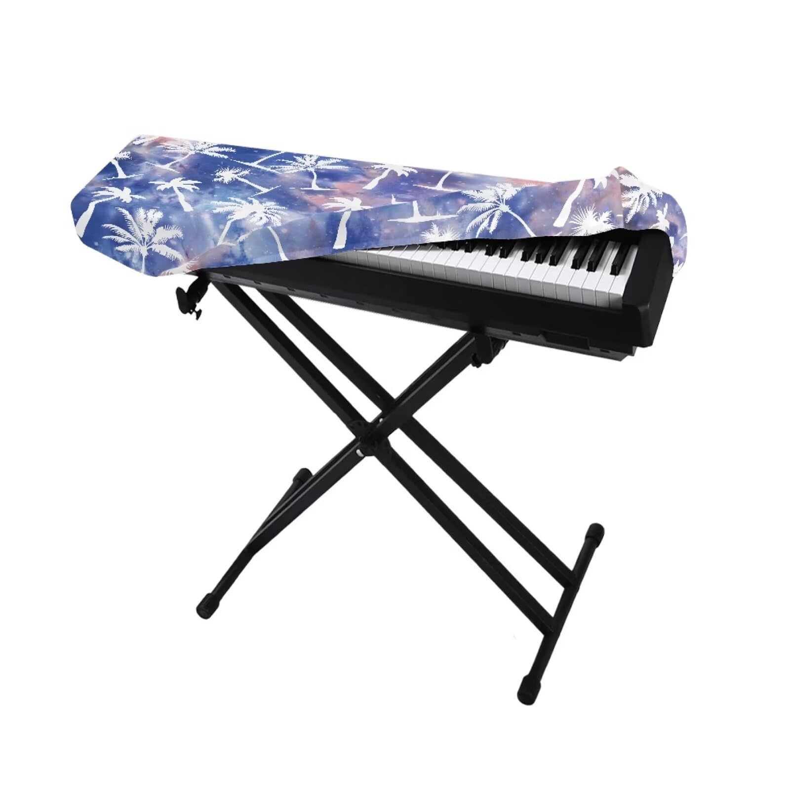 Funda Protectora Para Teclado Musical De 61-76 Teclas - Tela Oxford Elástica E Impermeable, Con Cordón Ajustable