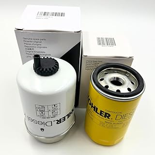 500 Hours Maintenance Tune Up Kit for KDI2504M KDI 1903 M Diesel Engines 15REOZK 20REOZK 18EFKOZD Generators with Genuine Fuel Filter ED0021753200-S and Genuine Oil Filter ED0021752800-S