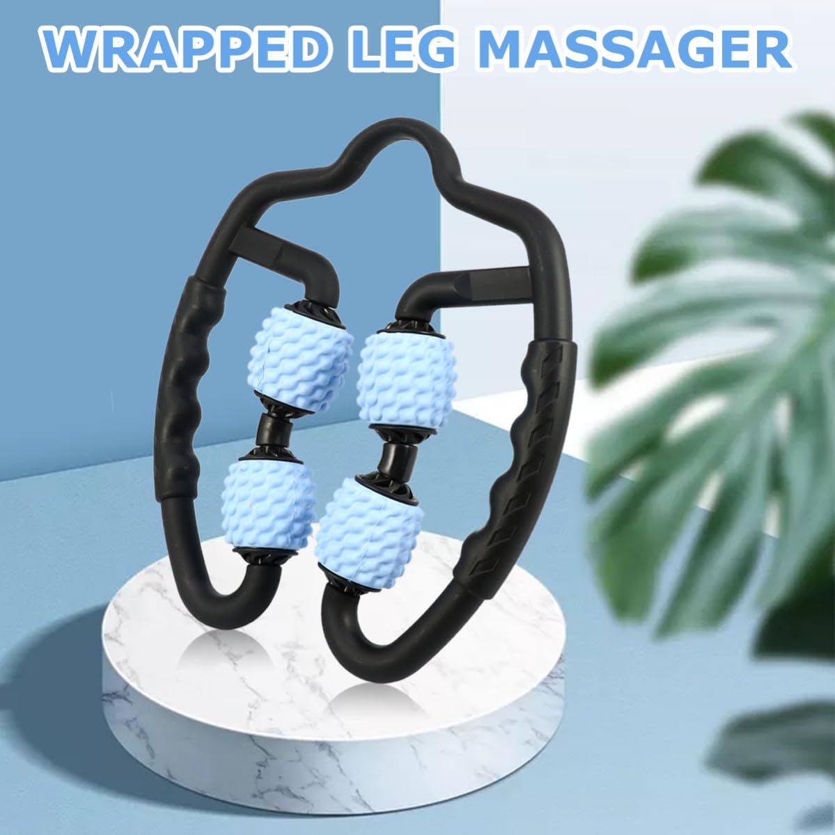 Rullo per Massaggio Muscolare Leggero e Portatile in Pp Supporto Elastico Regolabile, Design Unico a Punto Flottante per Linfodrenaggio Gambe
