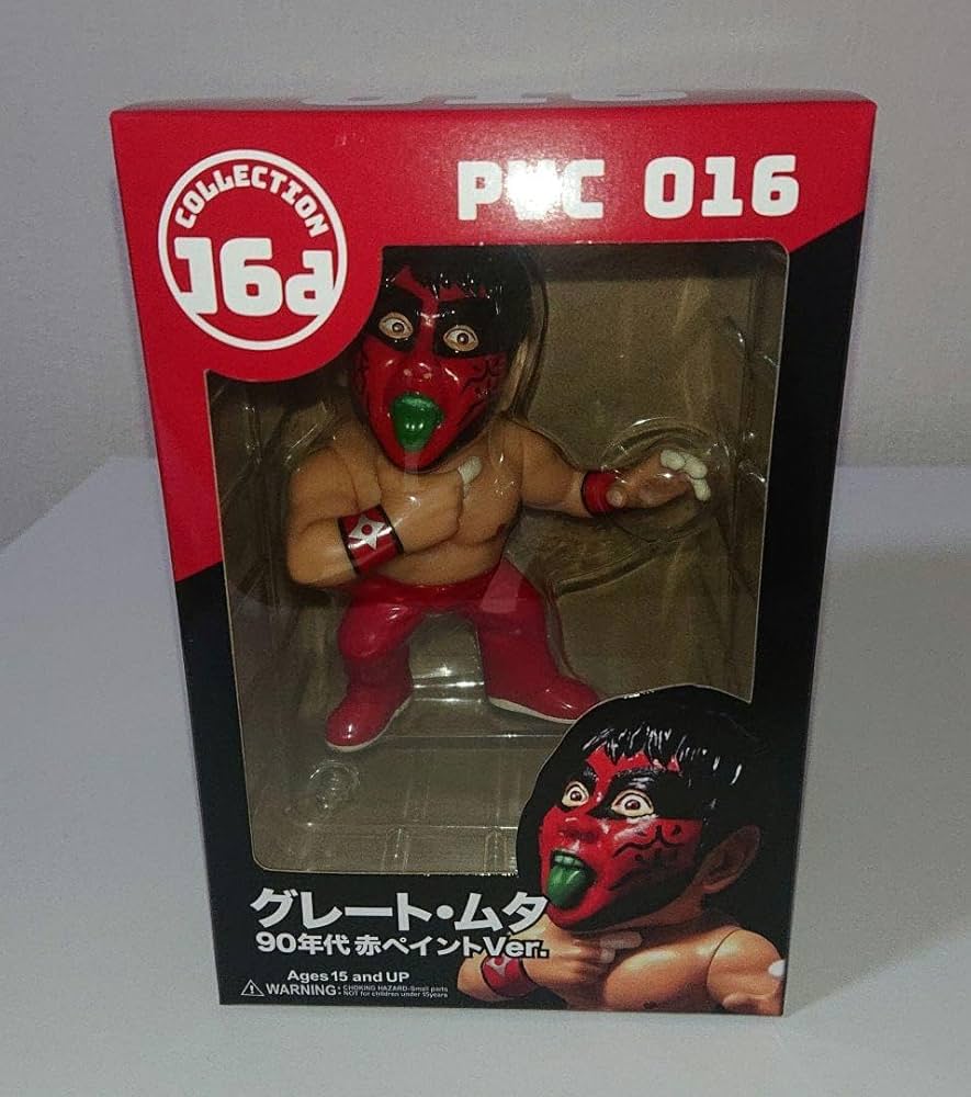 16dソフビコレクション016 グレート・ムタ [90年代 赤ペイント]
