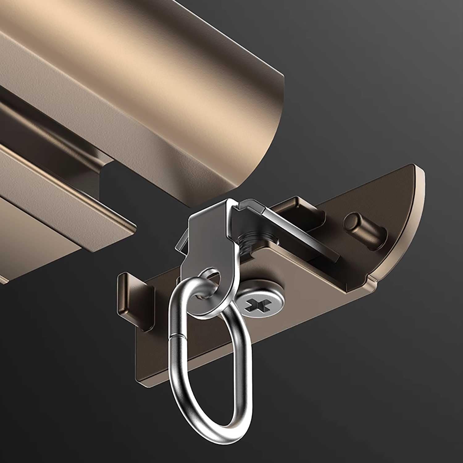 Heavy-Duty Ceiling Curtain Track System with Mute Rollers - 1.6m (5.2ft) White Single Row Curtain Rail for Living Room, Bedroom, Shower Dividers - Easy Mounting