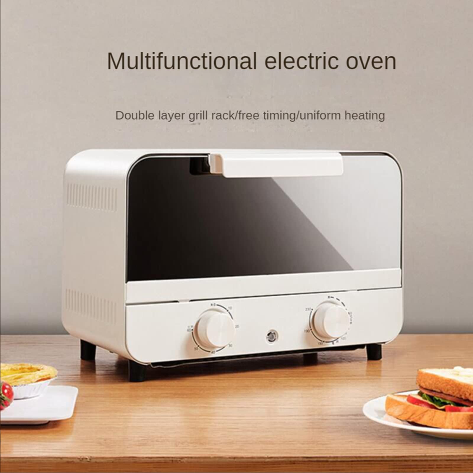 Pequeño Horno eléctrico Integrado para el hogar, Cocina, pequeños electrodomésticos, Horno eléctrico Totalmente automático, microondas, Apto para lavavajillas Little Surprise